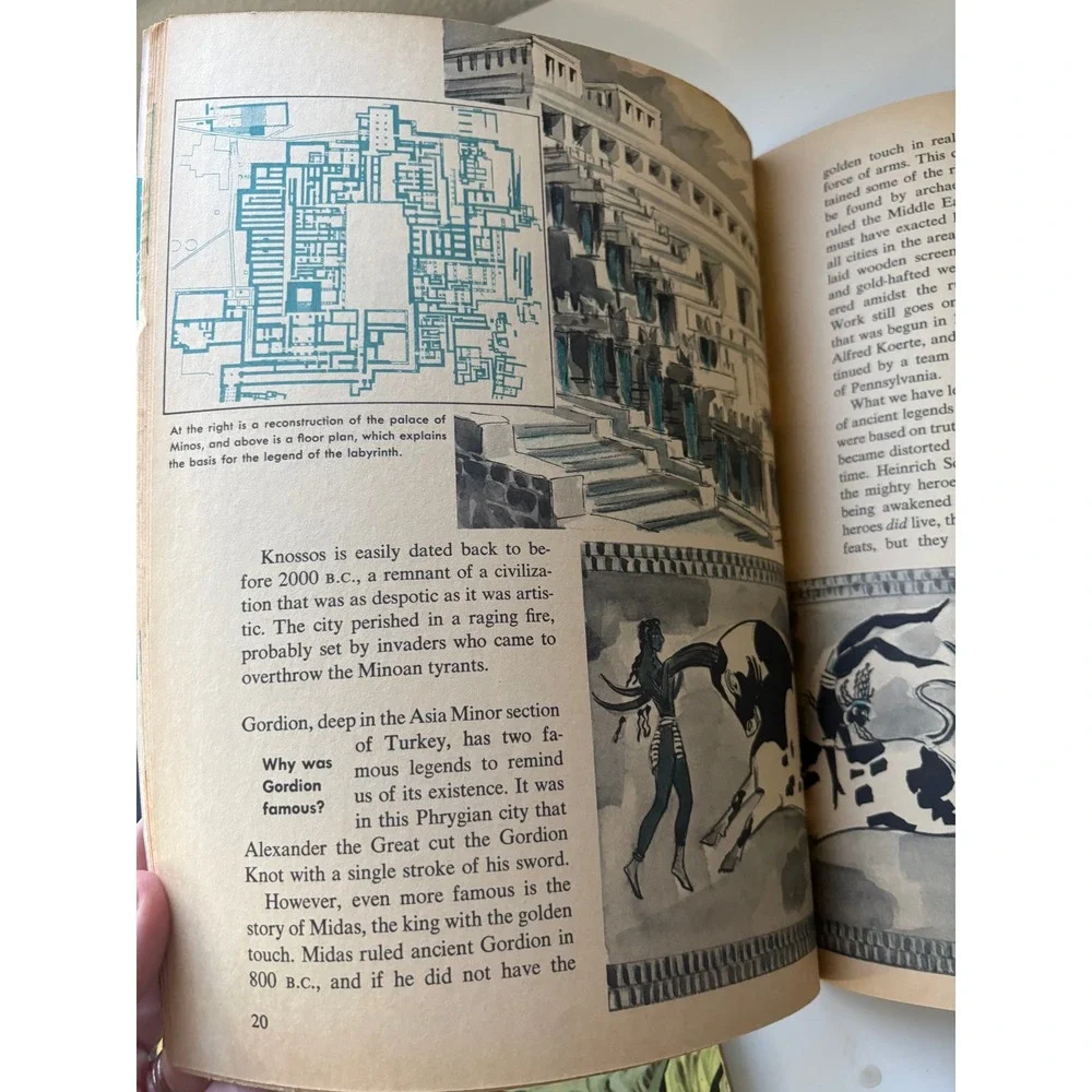 Vintage 1962 How and Why Wonder Book of Lost Cities Softcover Irving Robbin 5029
